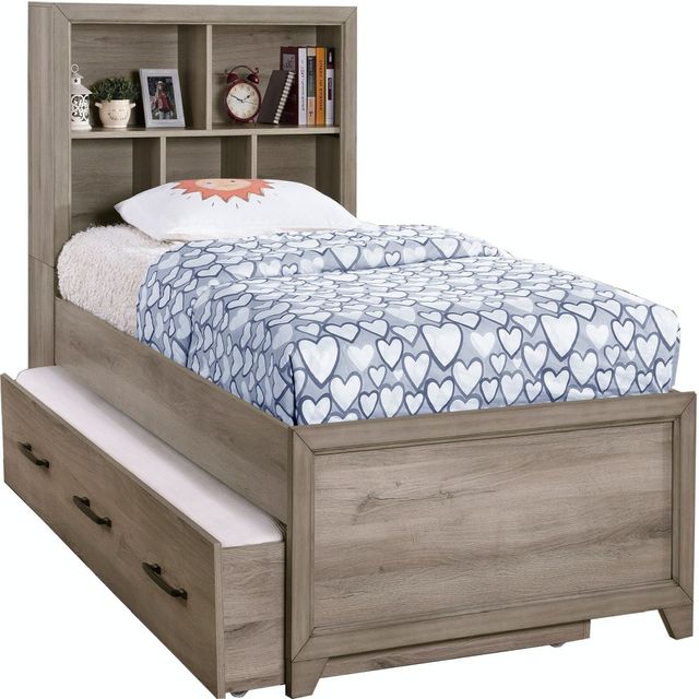 Samuel Lawrence Furniture River Creek Light Wood Full Bookcase Bed ...