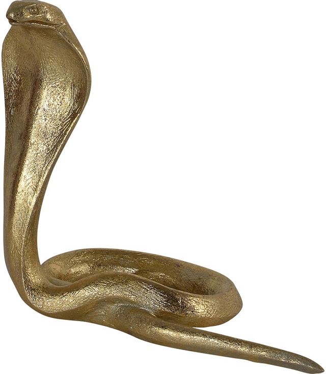 Renwil® Cobras Set of 3 Gold Leaf Cobra Statues 1