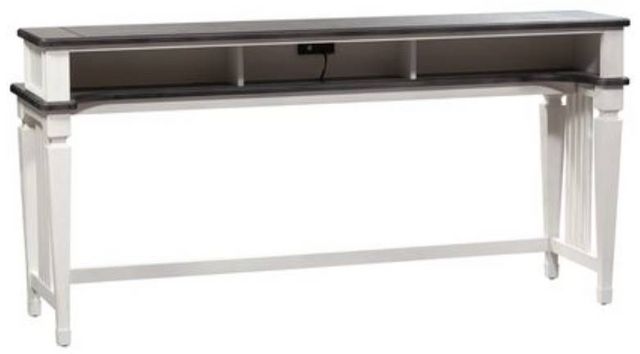 Liberty Allyson Park Wire Brushed White Console Bar Table-1