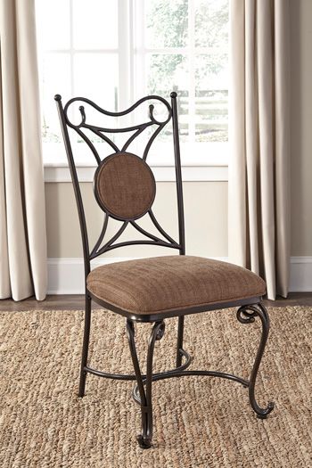 Ashley® Brulind Brown Upholstered Dining Side Chair