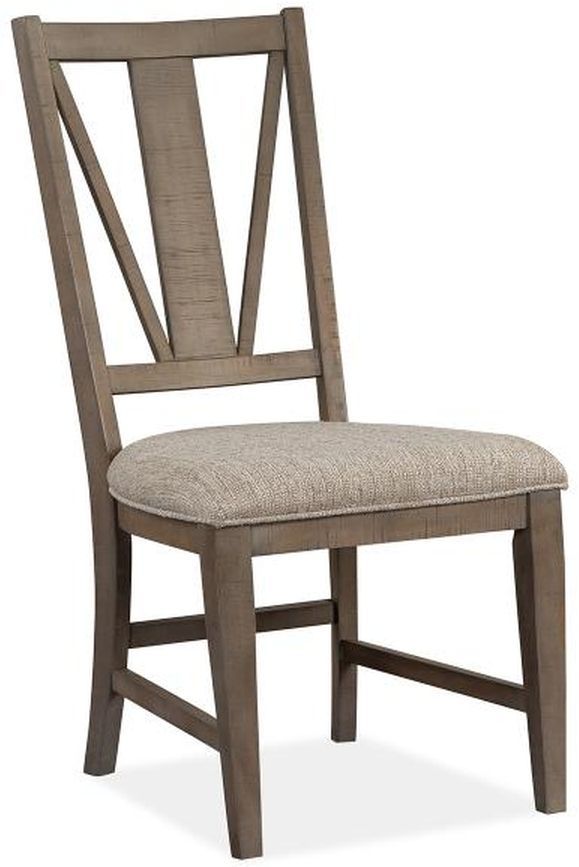 Magnussen Home® Paxton Place 2-Piece Dovetail Grey/Baja Fog Dining Side Chair Set with Upholstered Seat