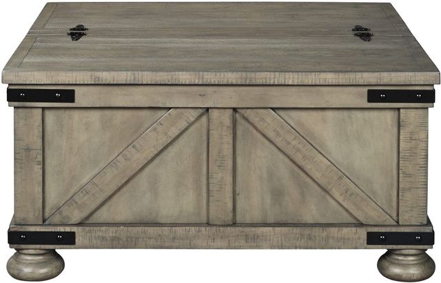 Signature Design by Ashley® Aldwin Gray Coffee Table with Lift Top Storage-1