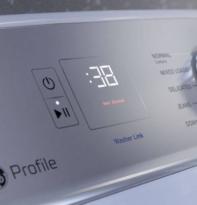 GE Profile™ 7.4 Cu. Ft. White Gas Dryer  5