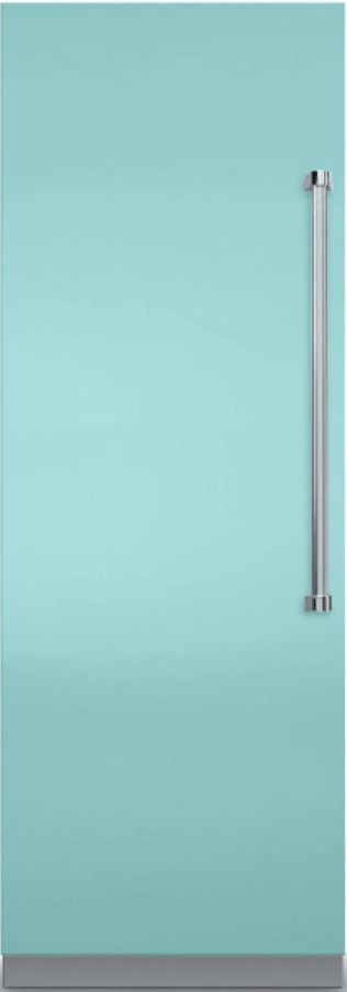 Viking® 7 Series 12.9 Cu. Ft. Bywater Blue Fully Integrated Left Hinge All Refrigerator with 5/7 Series Panel 0