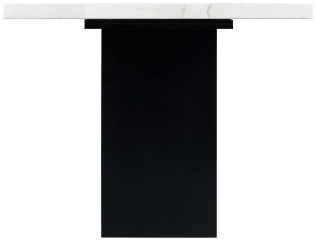 Elements International Valentino White Counter Height Dining Table with Black Base-2