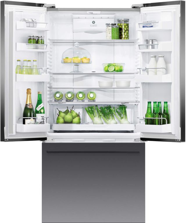 Fisher & Paykel 16.9 Cu. Ft. French Door Refrigerator-Black Stainless Steel-RF170ADUSB5-1