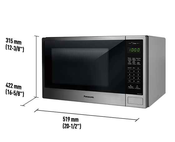Panasonic Genius® 1.3 Cu. Ft. Stainless Steel Countertop Microwave Oven 1