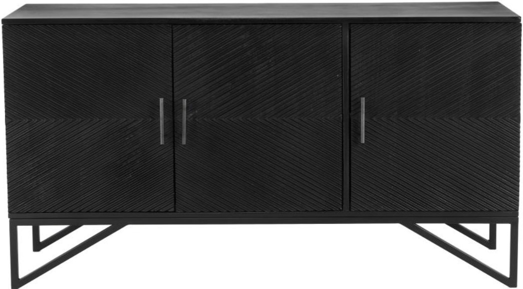 Coaster Riddell Black Accent Cabinet Pearls Furniture