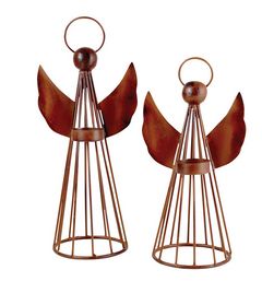 Elk Home Holiday Angel Candle Holders (Set of 2)