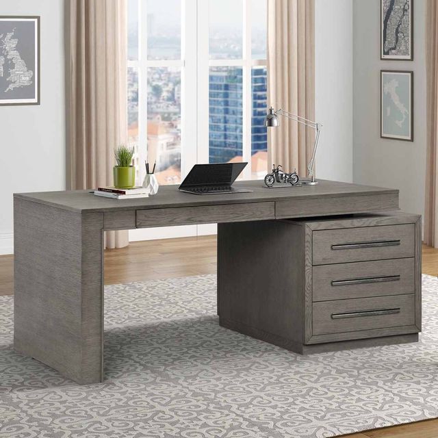 Parker House® Pure Modern Moonstone Executive Desk 0