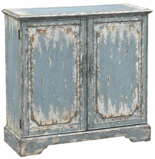 Coast2Coast Home™ Cabot Aged Blue/Cream Cabinet-0