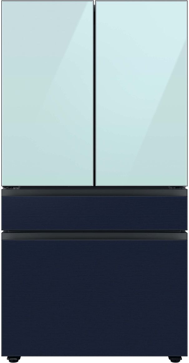 Samsung Bespoke 36" Navy Steel French Door Refrigerator Middle Panel 5