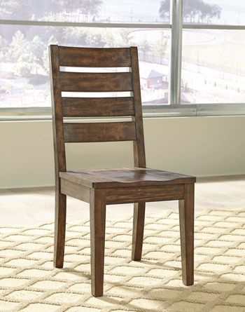 Ashley® Leystone Dark Brown Dining Side Chair
