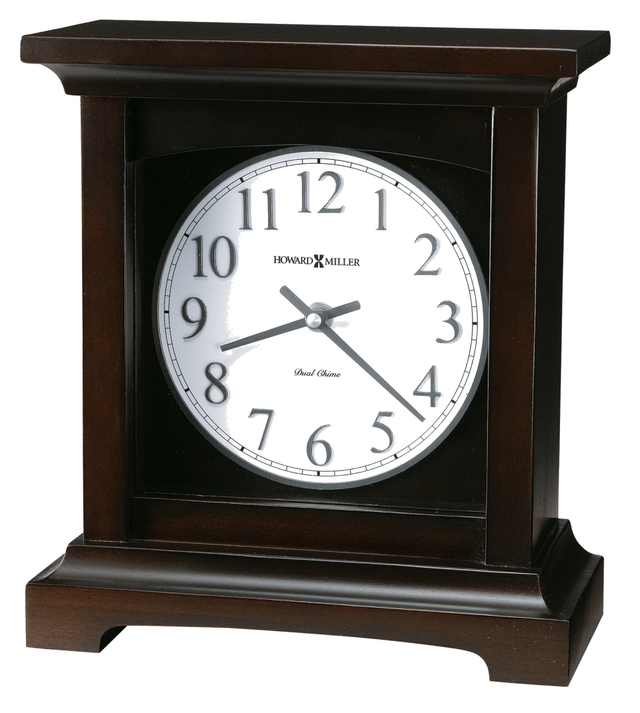 Howard Miller® Urban Mantel II Black Coffee Mantel Clock