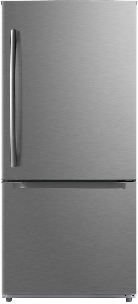 Moffat 18.6 Cu. Ft. Stainless Steel Bottom Freezer Refrigerator 0