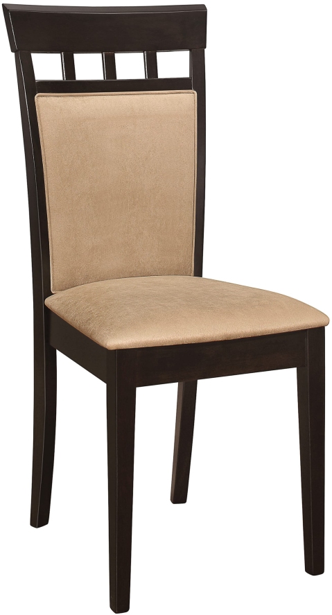 Coaster® Gabriel Cappuccino and Tan Upholstered Side Chair