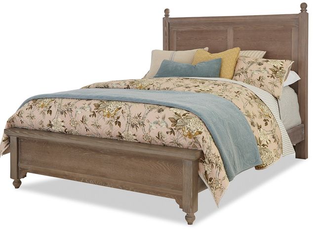 Laurel Mercantile Co Home Weathered Grey Gilchrist King Poster Bed
