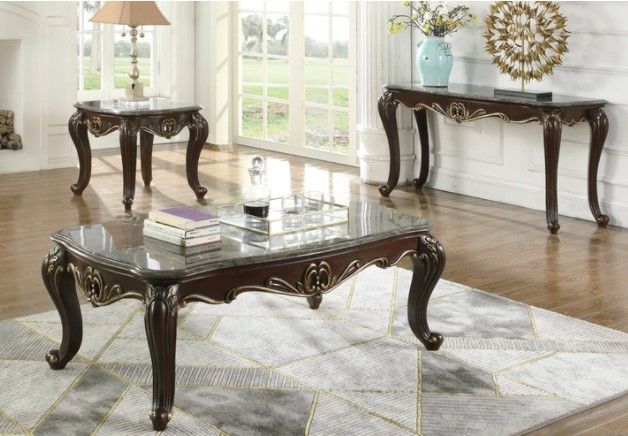 New Classic® Constantine Cherry Console Table-1