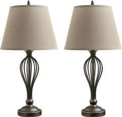 Signature Design by Ashley® Ornawell 2-Piece Antique Bronze Table Lamp Set