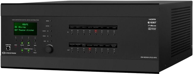 Crestron® DigitalMedia™ 8x8 Switcher with Redundant Power Supplies