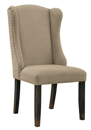 Ashley® Gerlane Dark Brown Upholstered Dining Side Chair