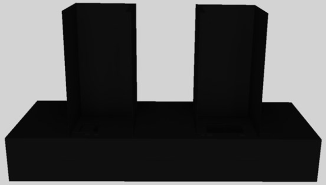 Vent-A-Hood® 60" Black Contemporary Wall Mounted Range Hood 4