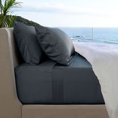 Cariloha Resort™ 4-Piece Viscose Bamboo Blue Lagoon Queen Bed Sheet Set