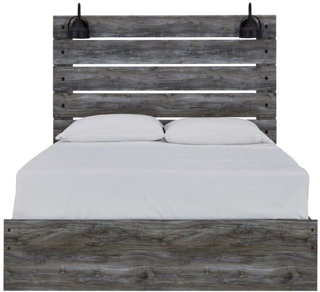 Signature Design by Ashley® Baystorm Smoky Gray Queen Panel Bed 14