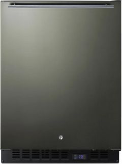 Summit® 3.7 Cu. Ft. Fingerprint Resistant Black Stainless Steel Undercounter Freezer