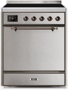 Ilve Majestic Series 30" Stainless Steel Freestanding Induction Range