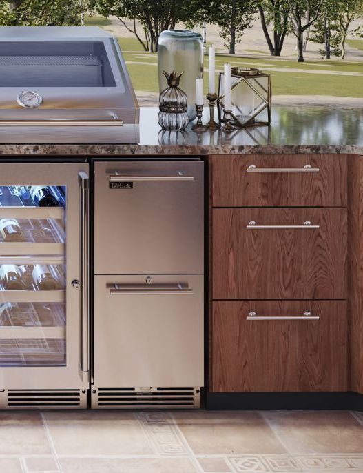 Perlick® Signature Series 2.8 Cu. Ft. Panel Ready Outdoor Under The Counter Refrigerator Drawer-2