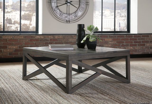 Signature Design by Ashley® Haroflyn Gray Square Coffee Table-1