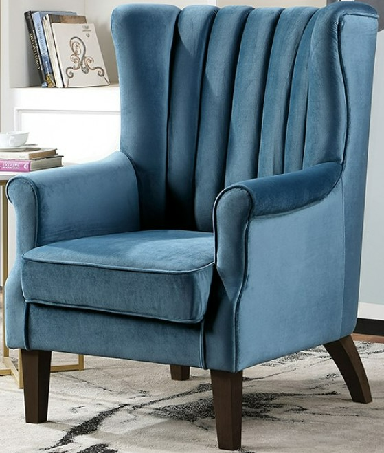 Dark teal best sale wingback chair