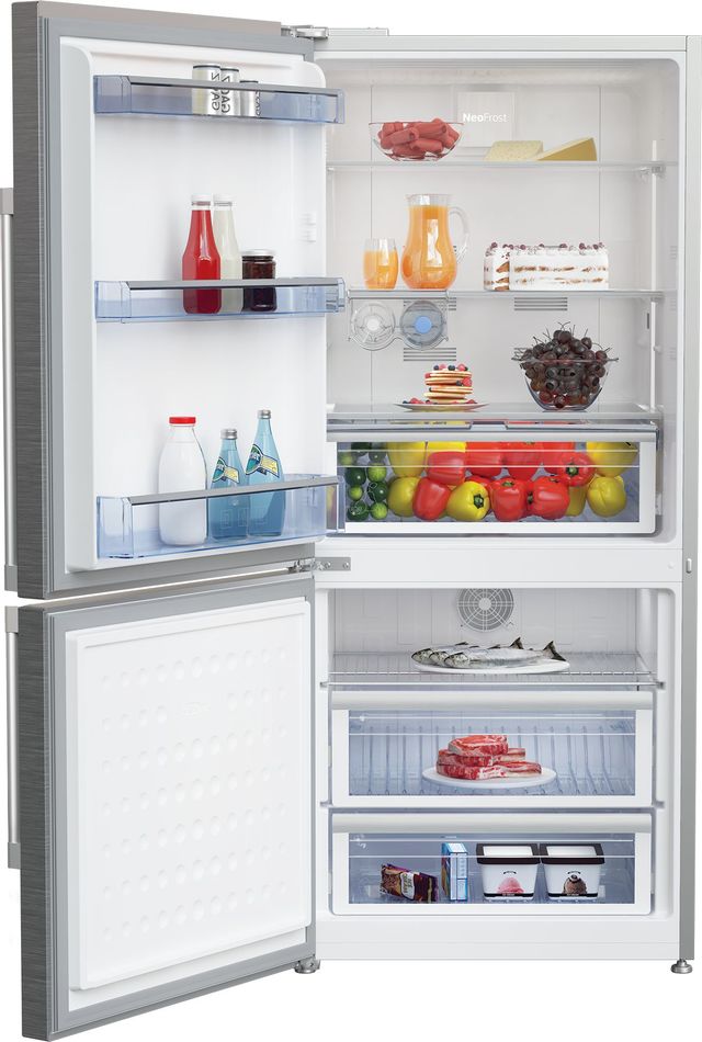 Beko 16.2 Cu. Ft. Fingerprint Free Stainless Steel Freestanding Bottom Freezer Refrigerator 5