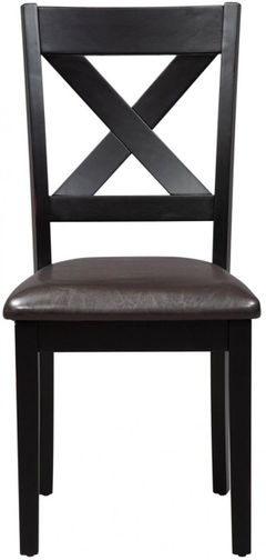 Liberty Furniture Thornton II Black X Back Side Chair