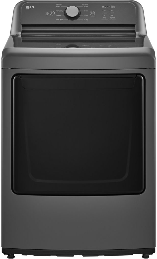 LG 7.3 Cu. Ft. Monochrome Grey Front Load Dryer | Duerden's Appliance ...