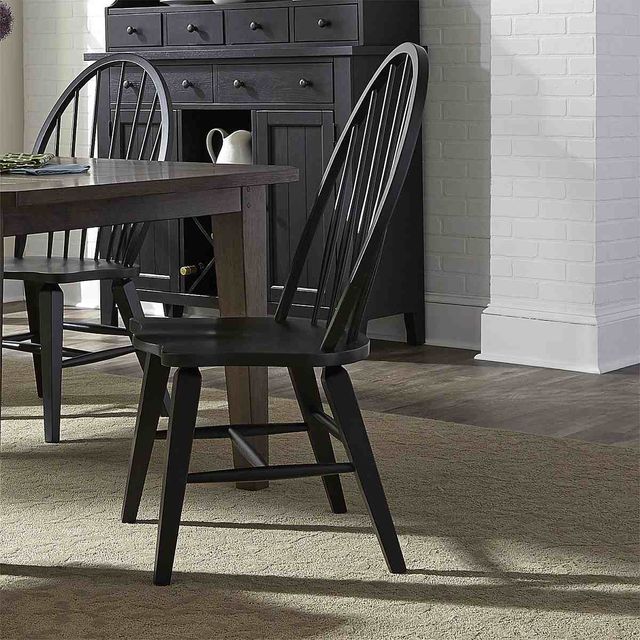Liberty Furniture Hearthstone Black Side Chair 6