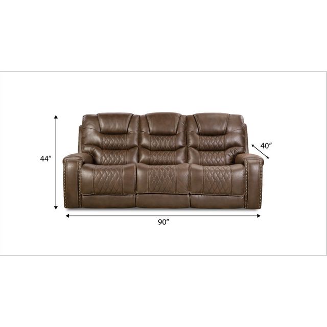 Corinthian Furniture Sahara Power Reclining Sofa with Drop Down Table & Power Headrests-1