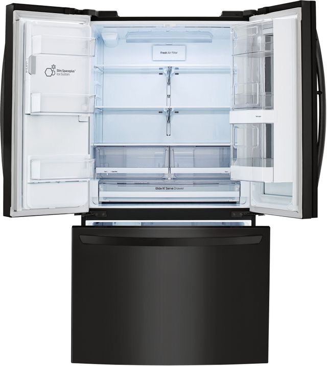 LG 21.9 Cu. Ft. Matte Black Stainless Steel Counter Depth French Door Refrigerator-3