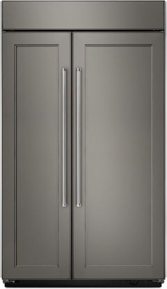 KitchenAid® 25.48 Cu. Ft.Panel Ready Built In Side-By-Side Refrigerator
