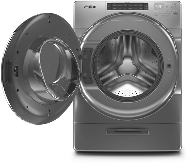 Whirlpool® 4.5 Cu. Ft. Chrome Shadow Front Load Washer 1