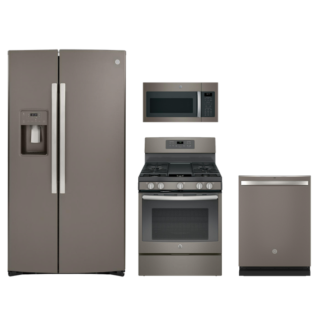 GE® 4 Piece Kitchen Package-Slate