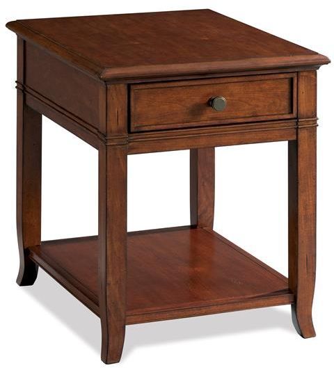 Riverside Furniture Campbell Burnished Cherry Side Table