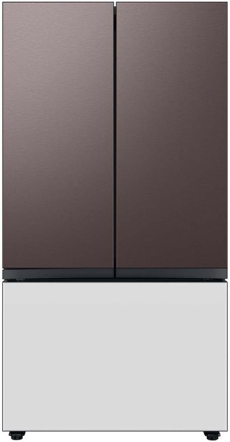 Samsung Bespoke 36" White Glass French Door Refrigerator Bottom Panel 9