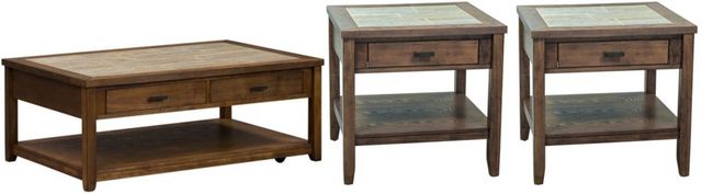 Liberty Mesa Valley 3-Piece Tobacco Occasional Table Set