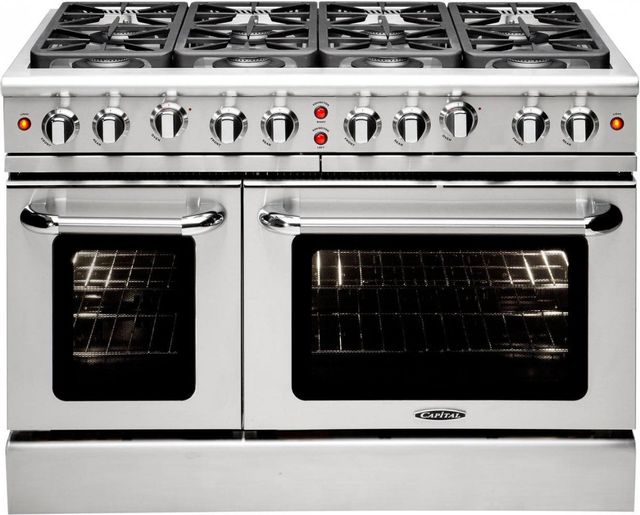 Capital Precision™ 48" Stainless Steel Free Standing Gas Range 0