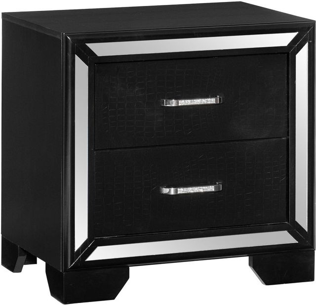 Homelegance® Aveline Black Nightstand | Furniture Time