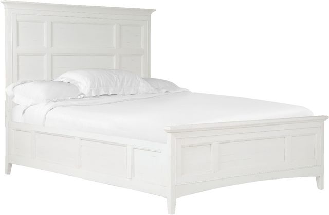 Magnussen Home® Heron Cove Chalk White/Dovetail Grey Complete California King Panel Bed