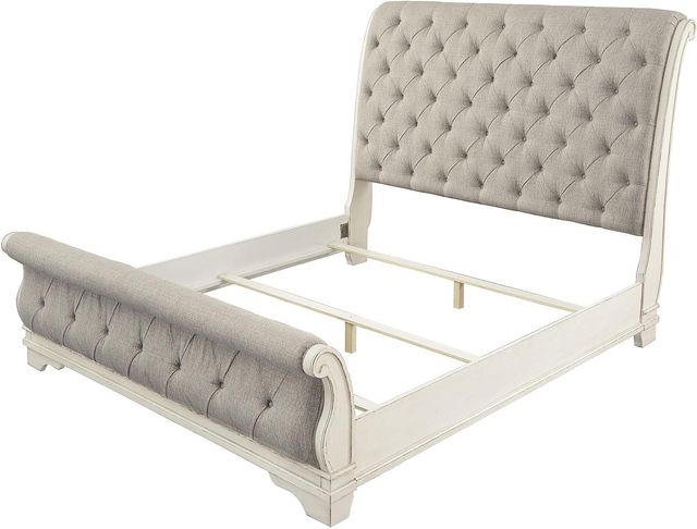 Signature Design by Ashley® Realyn Chipped White 4 Piece Queen Sleigh Bedroom Set-2