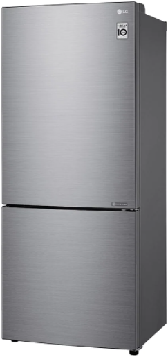 LG 14.7 Cu. Ft. Platinum Silver Bottom Freezer Refrigerator 1
